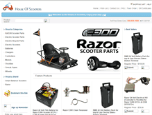 Tablet Screenshot of houseofscooters.com